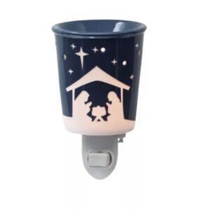SCENTSY Silent Night Nativity Scene Plug‎ In Wax Warmer Christmas Holiday Open